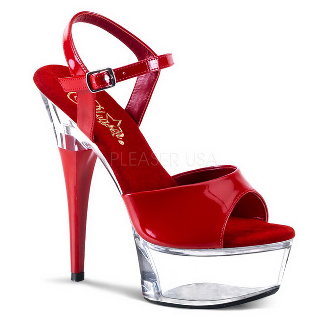 CAPTIVA-609 sandalias de plataforma rojo talla 41 - 42