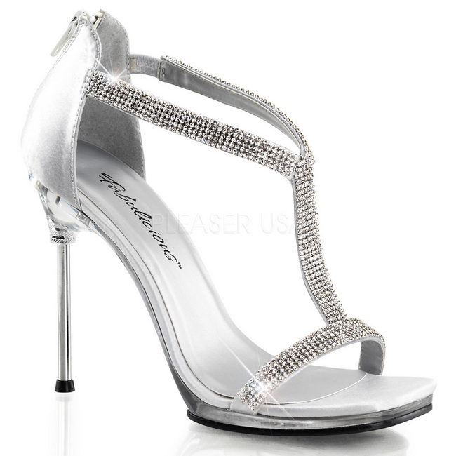 CHIC-21 sandalias tacn de aguja satinado talla 39 - 40